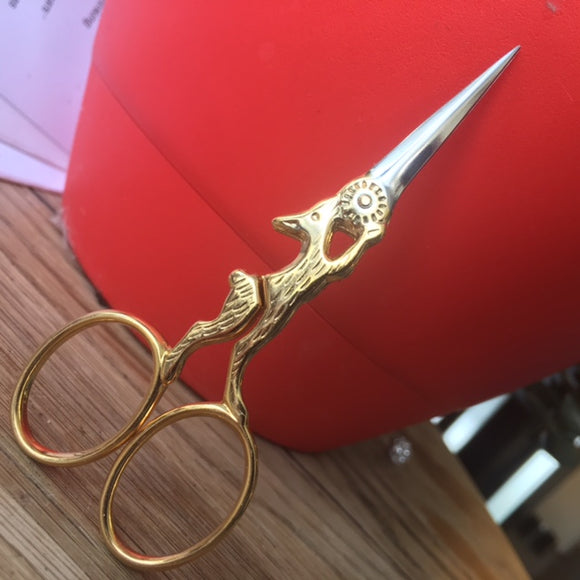 Bohin Gold Rabbit Needlepoint Scissors