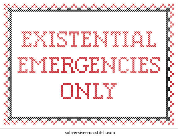 PDF: Existential Emergencies Only