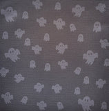 Dyed Aida Halloween fabric with Ghosts!