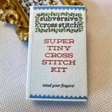 Holiday Matchbox Cross Stitch Kit: Get Lit