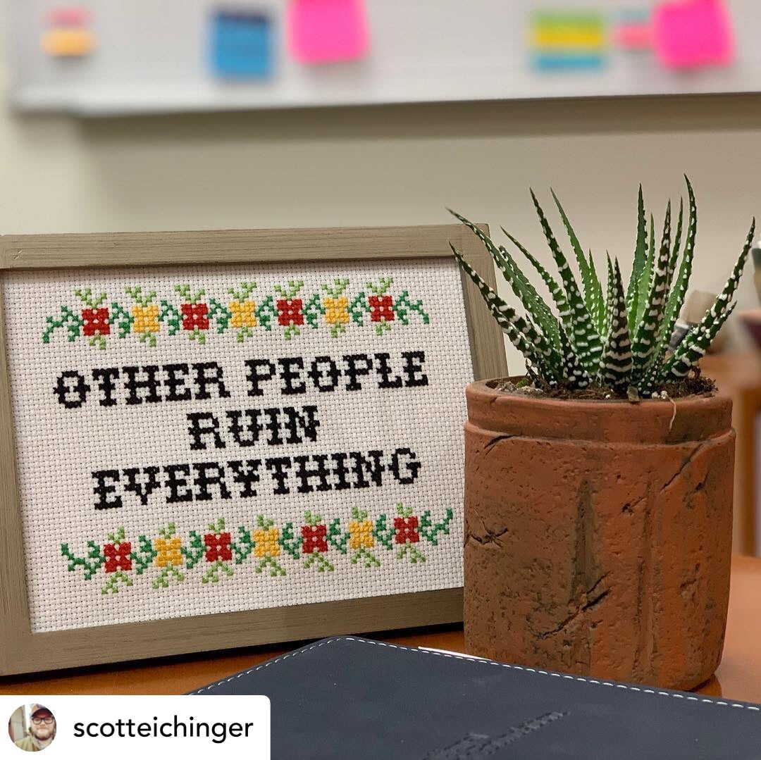 Other People Ruin Everything Subversive Cross Stitch