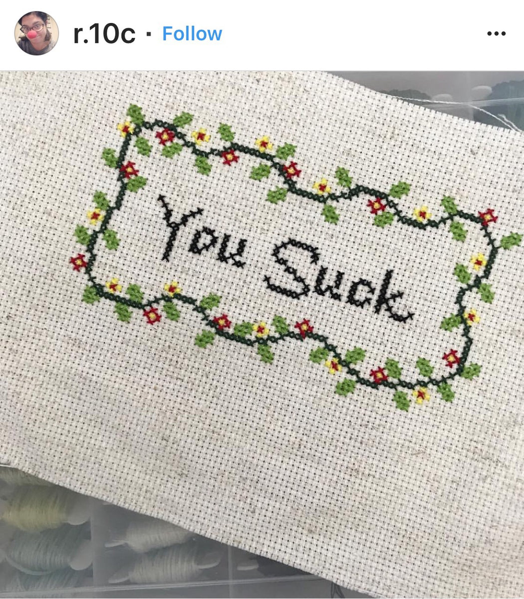 PDF: You Suck – Subversive Cross Stitch