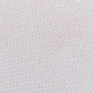 Iridescent Sparkly White 18-count Cross Stitch Material