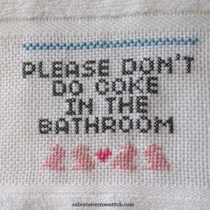 Guest Towel Kit: Please Don't Do Coke In The Bathroom